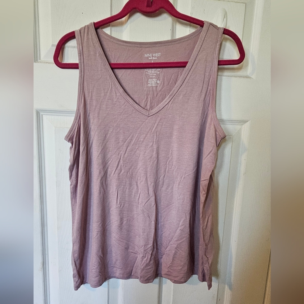 Nine West Pink Relaxed Tank Top